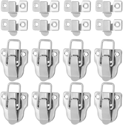 ya 26 10.21 baidi 12 Pcs Retro Hardware Buckle Lock Box Latch Metal Toolbox Padlock Hasp