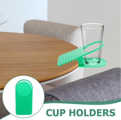 ya 26 10.21 baidi 4 Pcs Sun Lo Cup Holder Clip Office Desk Side Stora Clamp
