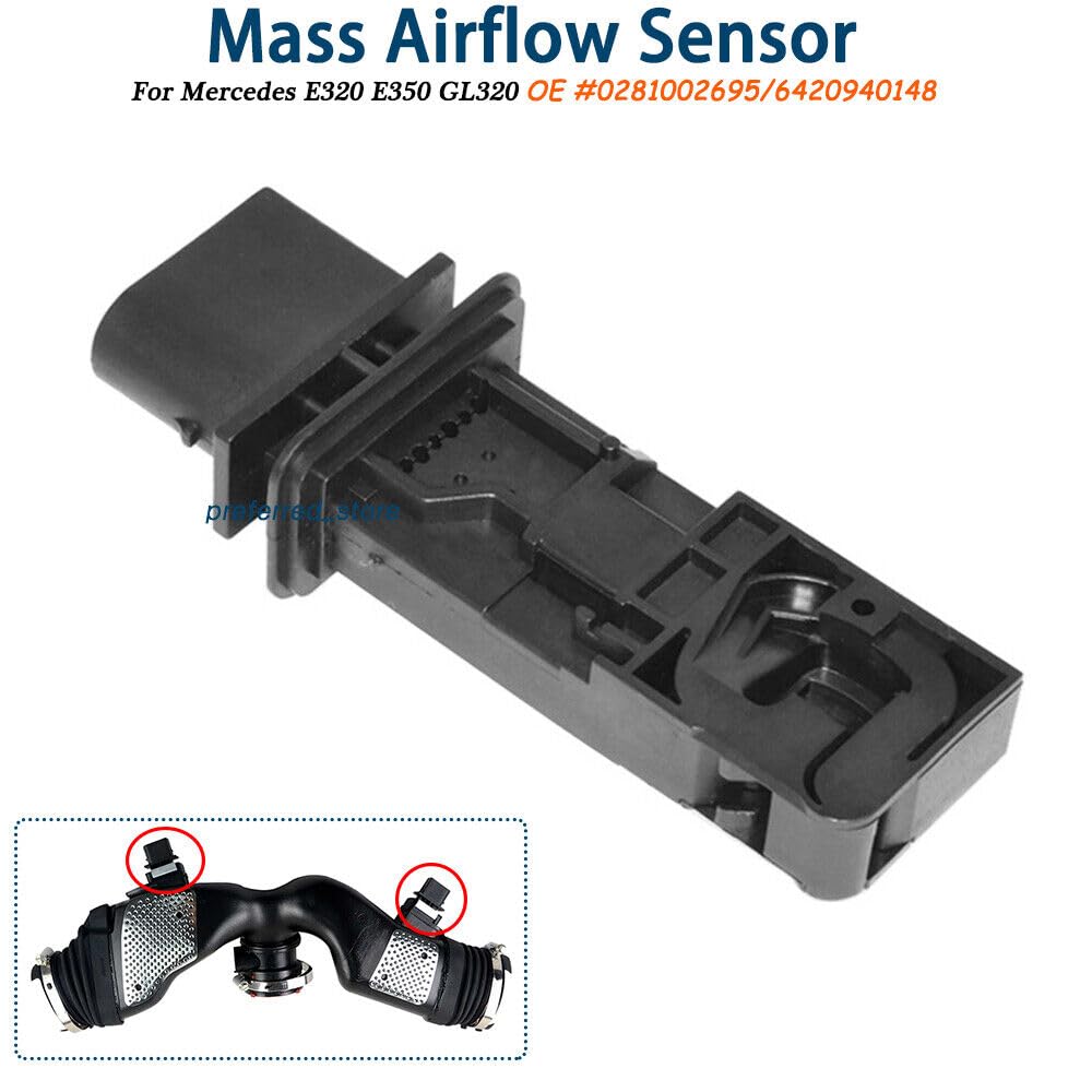 ya 4 8.8 Mass air Flow Sensor for Mercedes-Benz 0281002695 E320 E350 ML320 GL320 R320