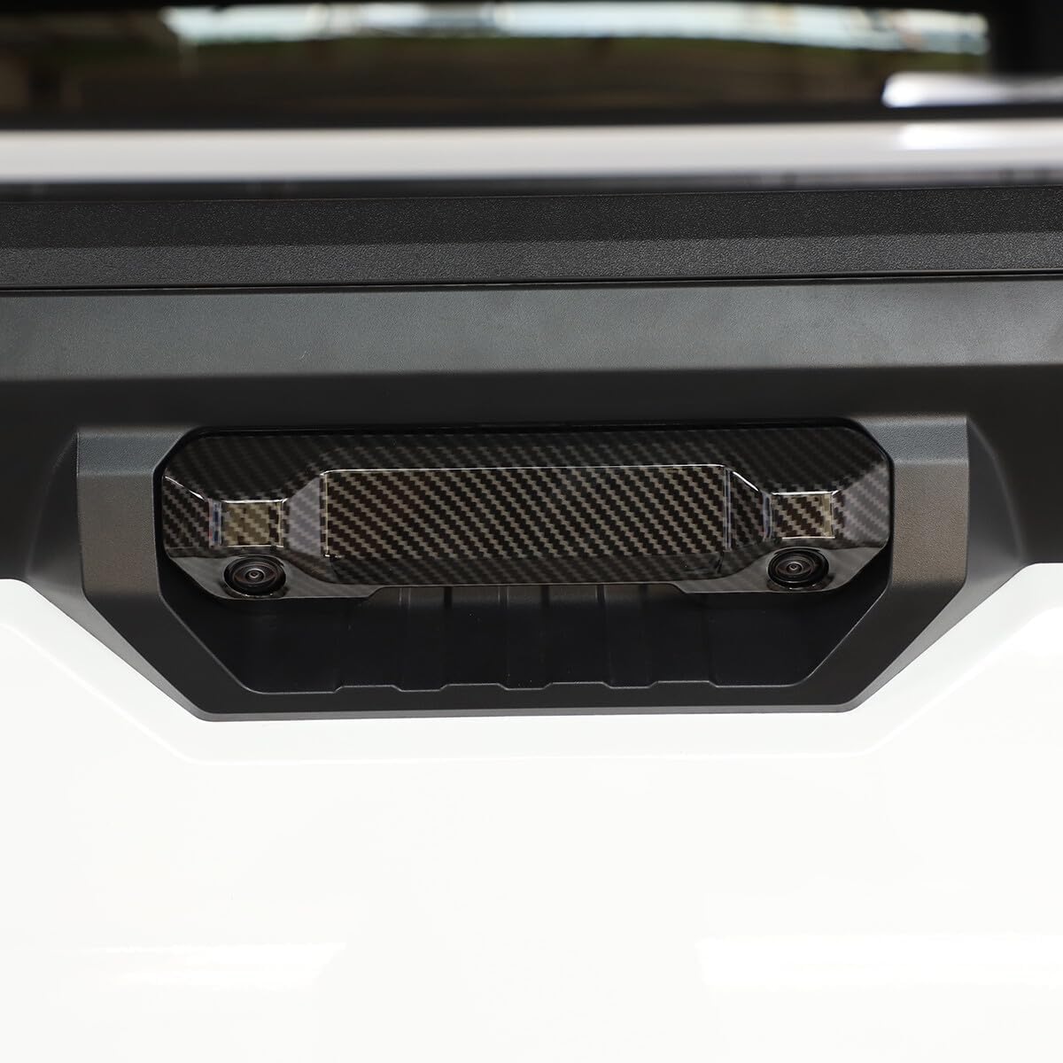 ya 10 9.16 baidi Carbon Fiber ABS Tailgate Handle Decorative Cover Suitable for Toyota Tundr@ 2022-23-