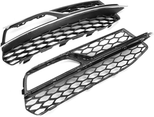 ya 4 8.8.2 for Audi A3 S-line S3 2013-2017 Pair Fog Light Cover Grill Lower Bumber Grilles
