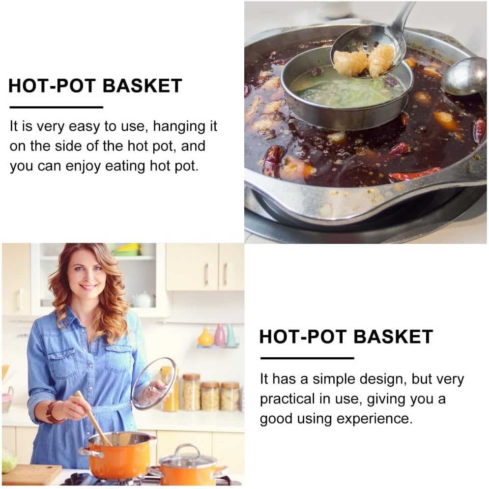 ya 14 9.20 baidi 2 Count Hot Pot Hook Slip Through The Net Dad Strainer Basket Kitchen-1
