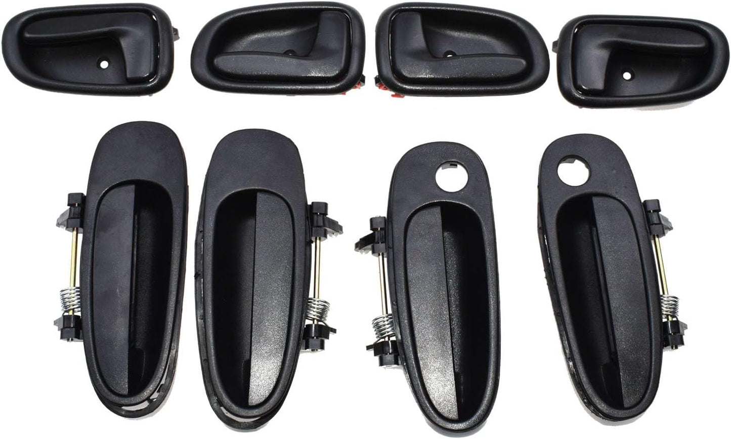 ya 5 8.10 Door Handle Black Outdoor Black Interior kit 8 Pieces for Toyota for Corolla 6920512130