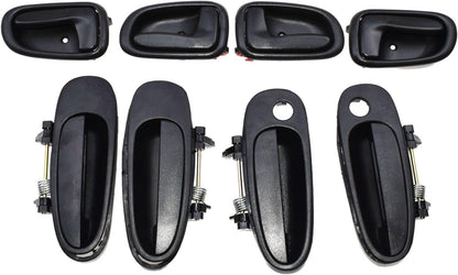 ya 8 8.24 baidi Door Handle Black Outdoor Black Interior kit 8 Pieces for Toyota for Corolla 6920512130