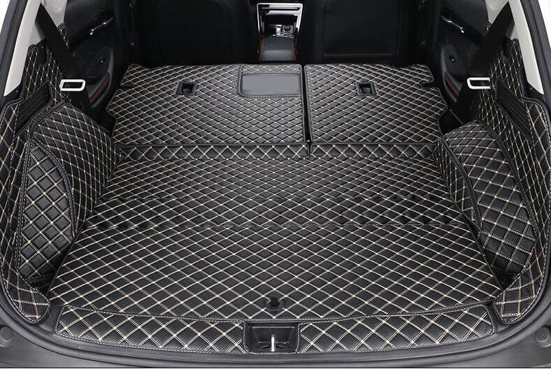 ya 7 8.24 baidi Car Leather Boot Cargo Liner Tray Rear Trunk Floor Mat for Kia Seltos 2019-2023