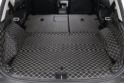 ya 7 8.24 baidi Car Leather Boot Cargo Liner Tray Rear Trunk Floor Mat for Kia Seltos 2019-2023