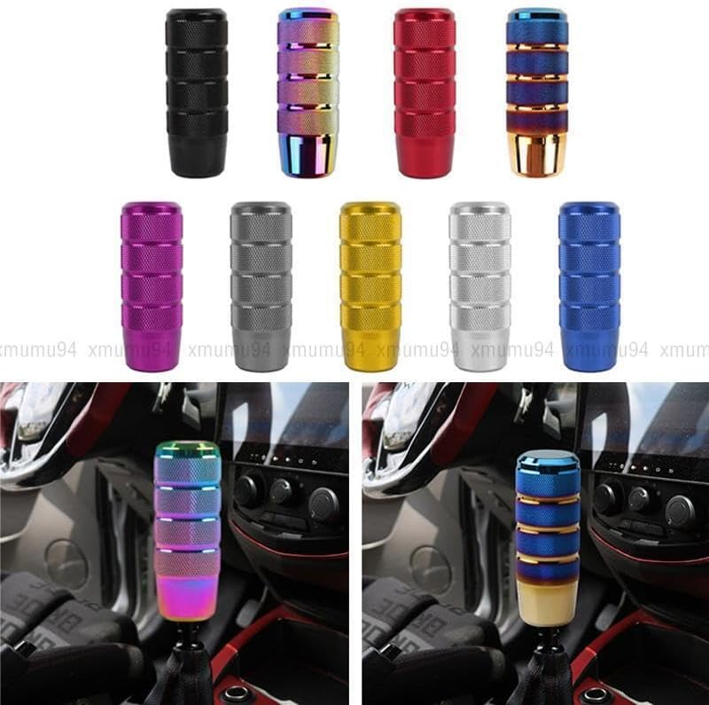 ya 4 8.24 baidi Universal JDM Black Aluminum for Manual Gear Stick Shift Knob Shifter Lever Heads