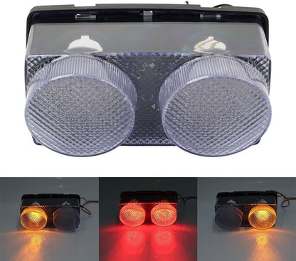 ya 15 10.19 zhengce LED Tail Light with Turn Signals Fit for Yamaha YZF R1 1998-1999 Clear gk