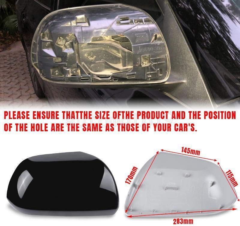 ya 11 9.14 baidiRight Passenger Side Rearview Mirror Cap Cover for Toyota Highlander 2009-13 14