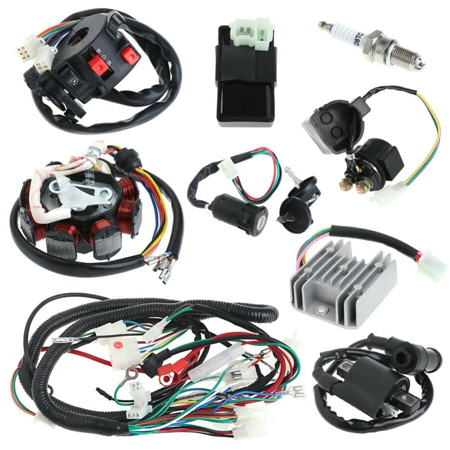 ya 4 8.14 Motorcycle 125-250CC Stator CDI Coil Electric Wiring Harness Wire Loom Asse