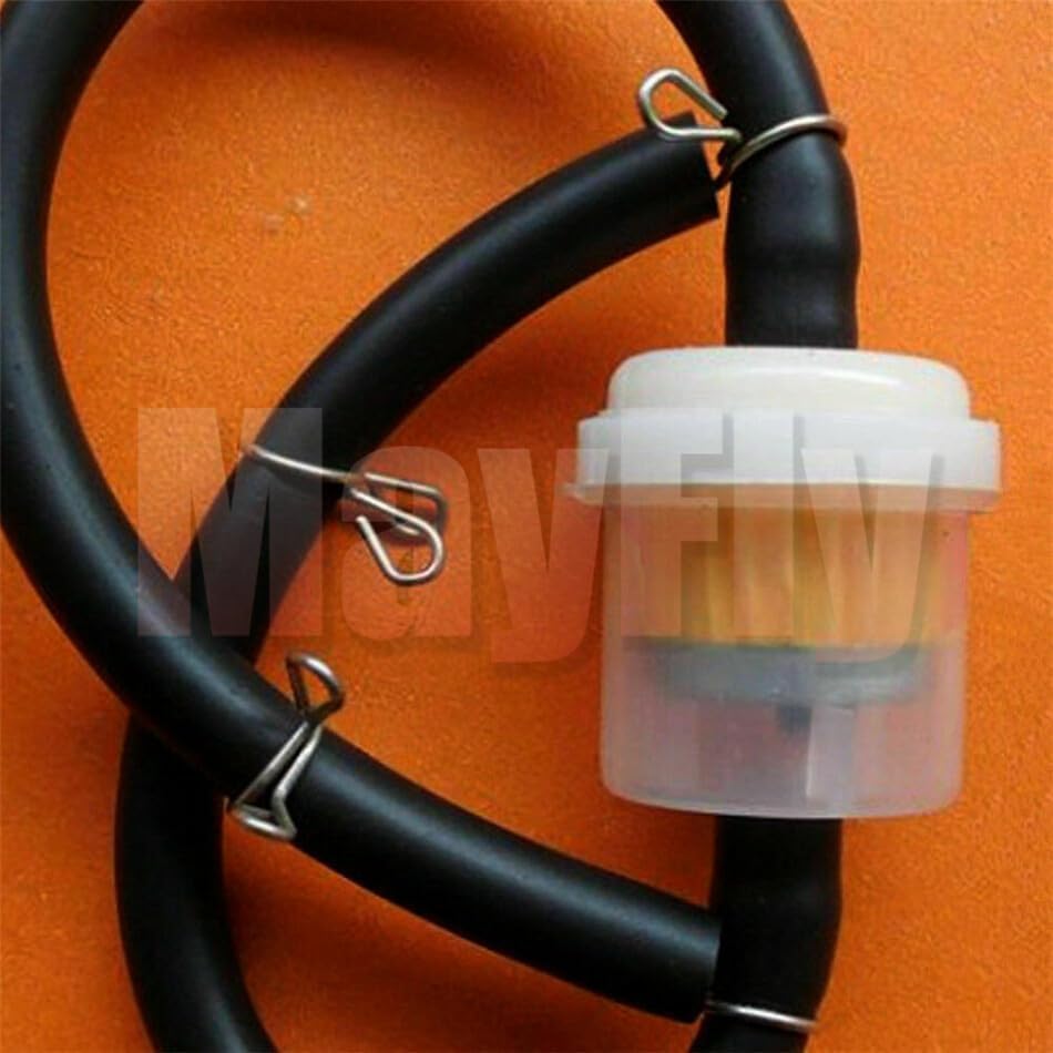 ya 5 8.24 baidi 12PCS Inline Gas Oil Fuel Filter Small Engine fit For 1/4'' 6-7mm Hose Line
