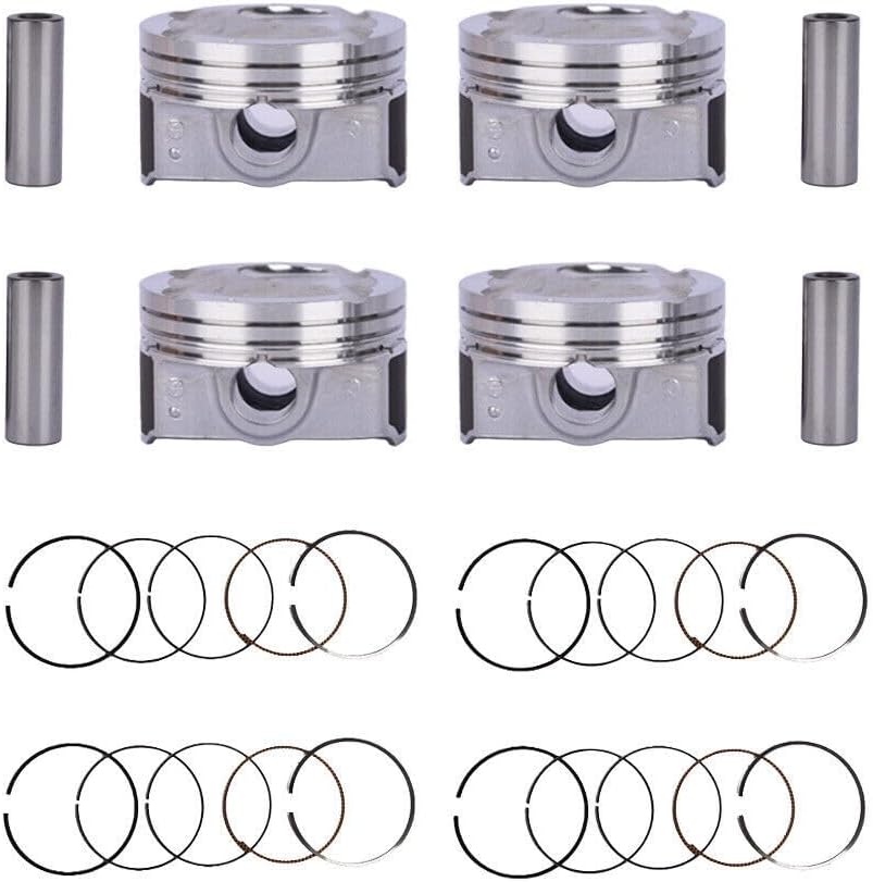 ya 4 8.14 4 *Piston & Rings kit Assembly for Hyundai 2012-2016 for Kia Accent Rio 1.6L DOHC