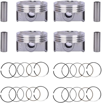ya 4 8.14 4 *Piston & Rings kit Assembly for Hyundai 2012-2016 for Kia Accent Rio 1.6L DOHC