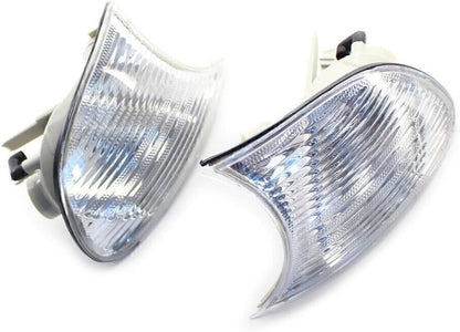 ya 2 8.15 for BMW E46 3-Series 2DR 00-01 2x Corner Light Clear Truen Signal Lens