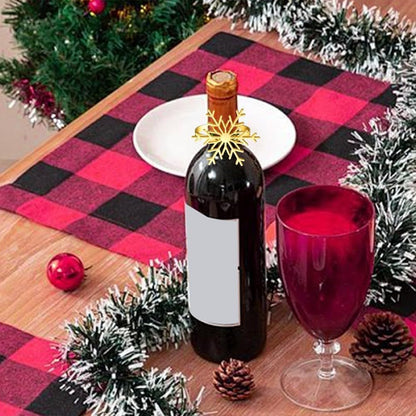 ya 14 9.20 baidi Set of 12 Napkin Rings Theme with Elk and Snowflake for Holiday Decor-1