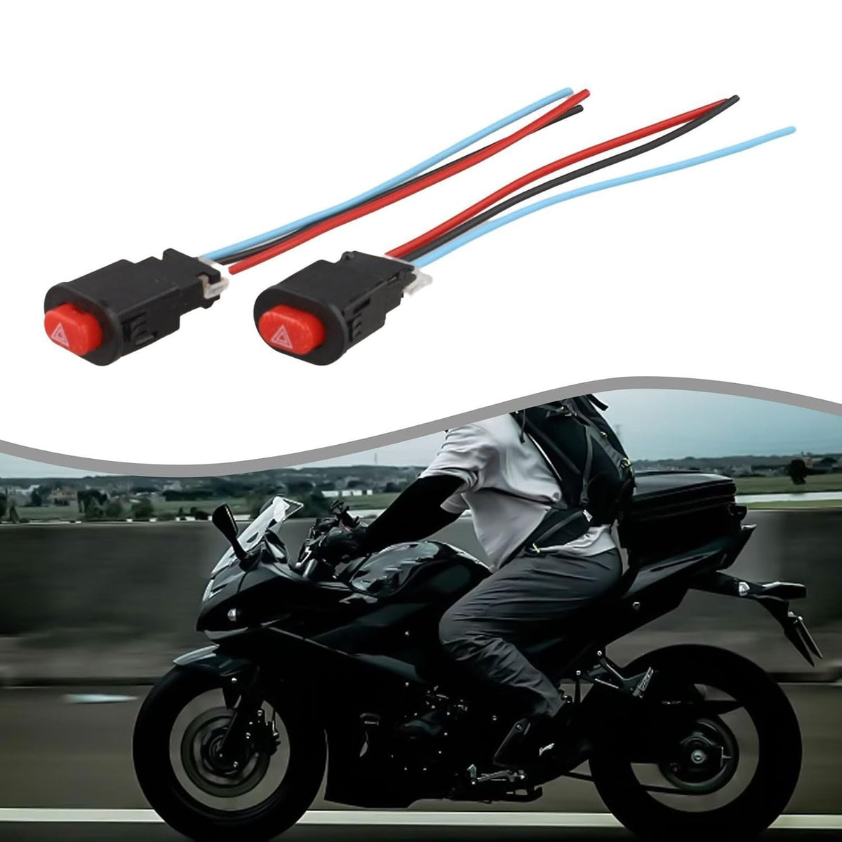 ya 13 9.15 baidi Motorbike Output Controller 2Pcs Hazard Light Switch Button for Quick Fixes