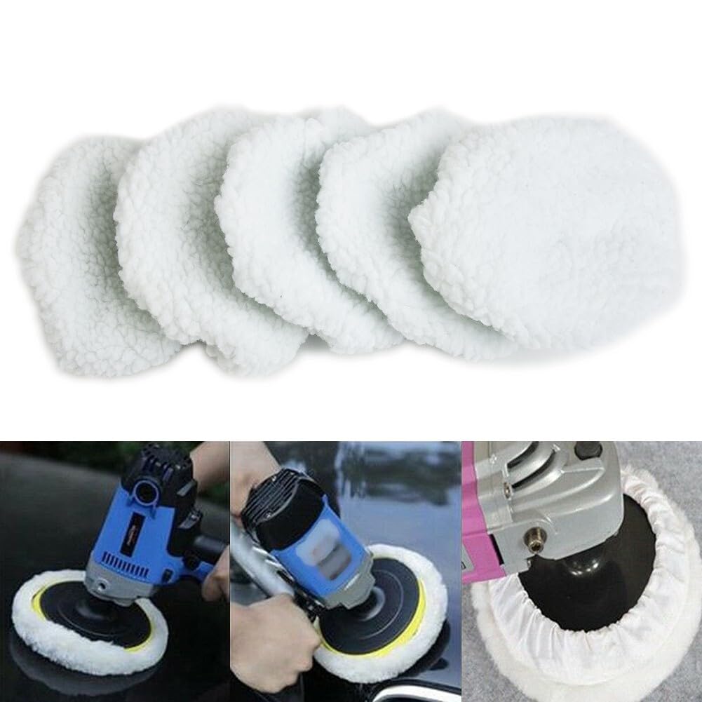 ya 13 9.15 baidi 5pcs 5-6 Inch Sponge Polishing Waxing Buffing Pads Kit for Car Polisher Buffer