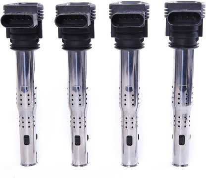 ya 4 8.10 4Pcs Ignition Coil Set for VW for Golf for Passat Beetle for Audi A4 Q3 Q5 for SEAT #07K905715F#
