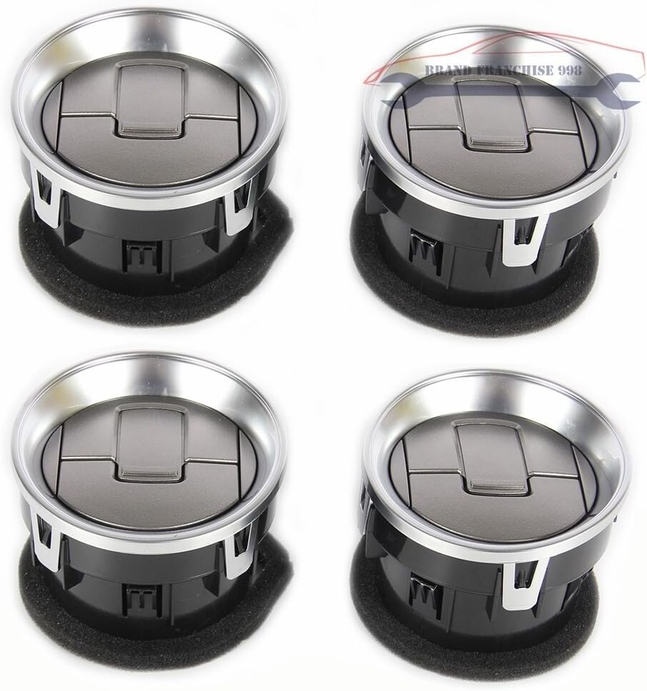 ya 10 9.16 baidi 4 * Silver Dashboard AC Vents Fit for Ford F150 Lobo 09-14#CL3Z19893EA#