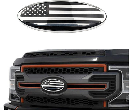 ya 5 8.24 baidi 7 inch for Ford F150 F350 Accessories Front Grill Tailgate US Flag Oval Emblem Badge