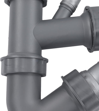 ya 26 10.21 baidi Kitchen Sink Double Hose Drain Kit Quick Draining Expandable Multiple