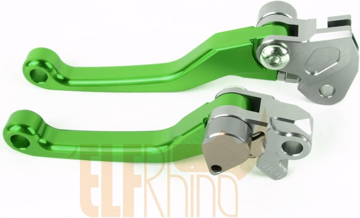ya 5 8.10 for Kawasaki KX112 2022-2023 Pivot Clutch Brake Levers CNC Pair KX 112 Green
