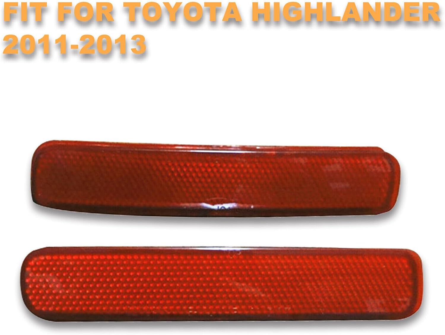 ya 7 8.24 baidi 1Pair Rear Bumper Left & Right Side Reflector for Toyota Highlander 2011-2013