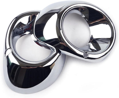 ya 4 8.24 baidi 2 Pack Car Silver Fog Lamp Cover Decoration Fits for Mitsubishi Outlander 2013 2014