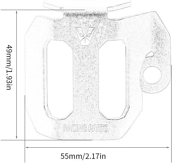 ya 23 10.7 baidi Brake Master Cylinder Fluid Reservoir Guard for Ducati Supersport 937 939 950 /S