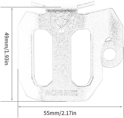 ya 23 10.7 baidi Brake Master Cylinder Fluid Reservoir Guard for Ducati Supersport 937 939 950 /S