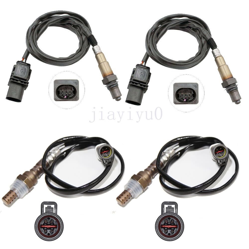 ya 4 8.8 4pcs Oxygen O2 Sensor 1&2 Upper+Lower for 2010 for Ford Taurus 3.5L Only fit Turbo