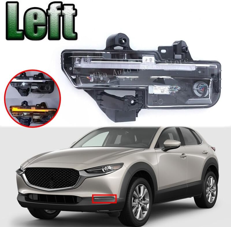 ya 7 8.24 baidi 1Pc for Mazda CX-30 2020-2023 Left Fog Lamp Daytime Running Light Fog Light LED