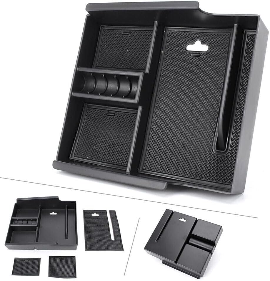 ya 11 9.14 zhengce 1x Car Armrest Storage Box Holder Fit for Toyota Alphard 2015 2016 2017 Bla
