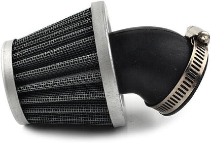 ya 10 9.16 zhengce 45mm Bent Neck Air Filter Dirt Pit Bike ATV Quad Motorbike GY6 Moped Scoote