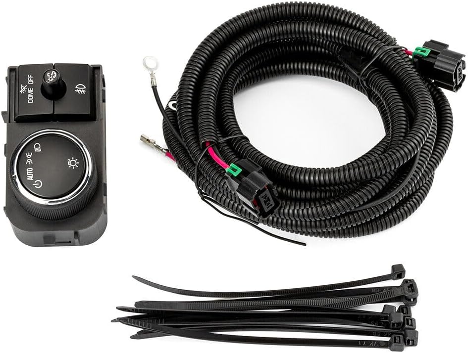 ya 13 9.15 baidi Fog Light Wiring Harness and Switch for Chevrolet Silverado 07-13 GMC Sierr