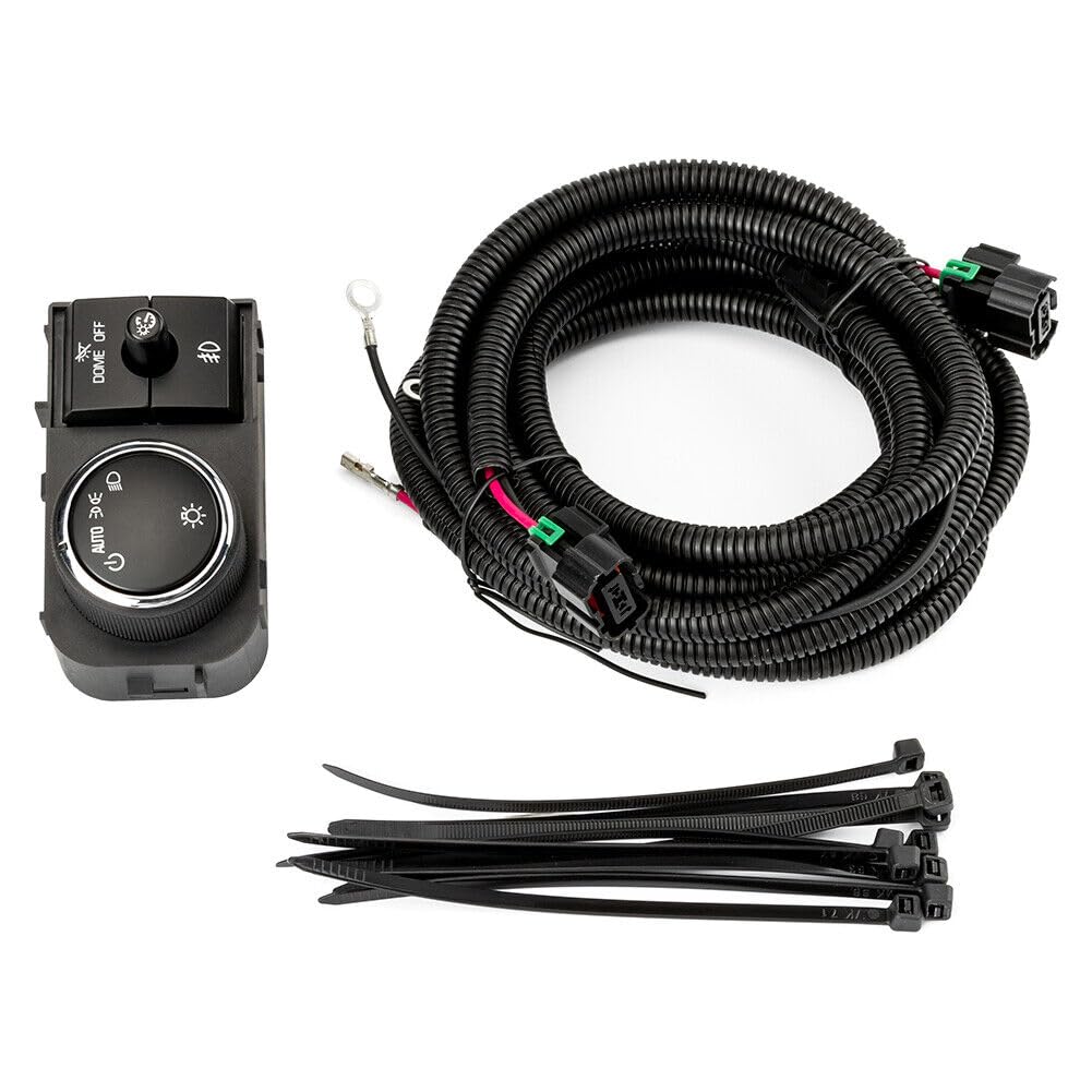 ya 4 8.8 Fog Light Wiring Harness and Switch for Chevrolet Silverado 07-13 GMC Sierra 25858705