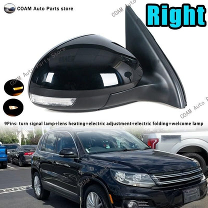 ya 7 8.24 baidi Right Rearview Mirror Cover Wing Door Side Mirror Assembly Suitable for VW for Tiguan 2009-17