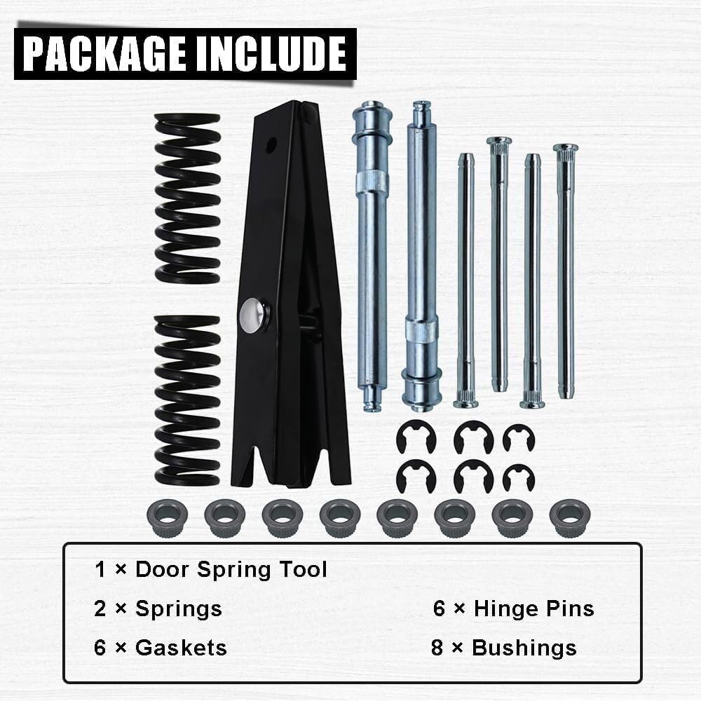 ya 6 8.24 baidi Door Hinge Repair Kit with Spring Tool for 94-04 for Chevrolet Door Roller Pin Hinge