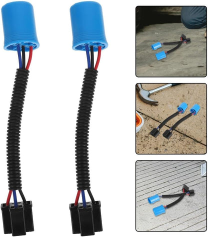 ya 13 9.15 baidi 2 Pcs Car Cable Headlight Wire Connector Extension