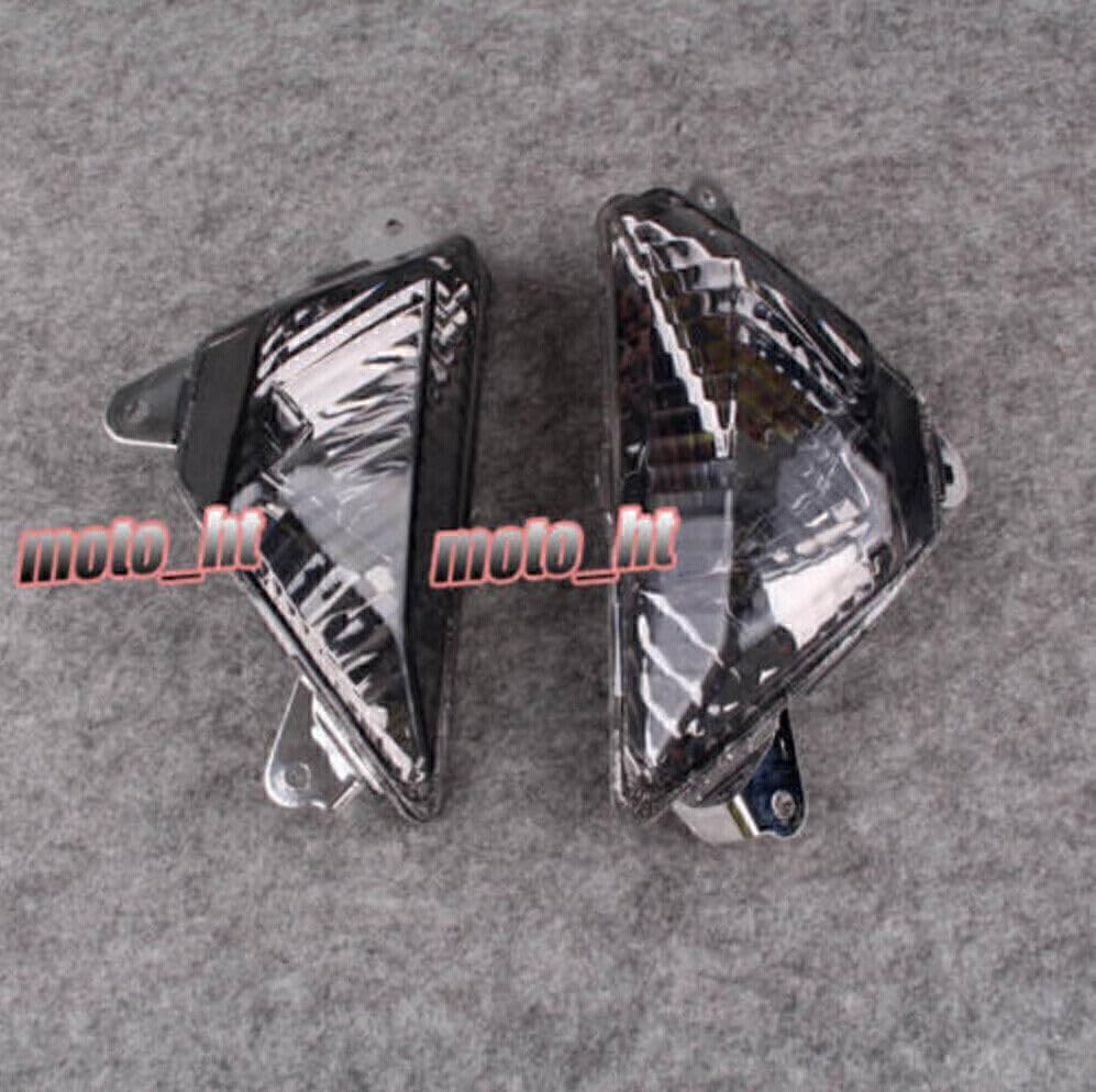 ya 2 8.15 Fit for Kawasaki 2013 2014 ZX-6R ZX636 Clear Motor Front Turn Signal Lenses Cover