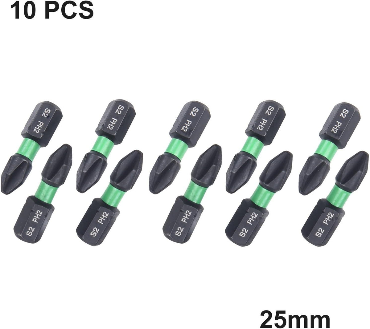 ya 26 10.21 baidi 25mm Hexagonal Handle Bit Set Strong Magnetic Premium Hand Drill Tool 10pcs-2