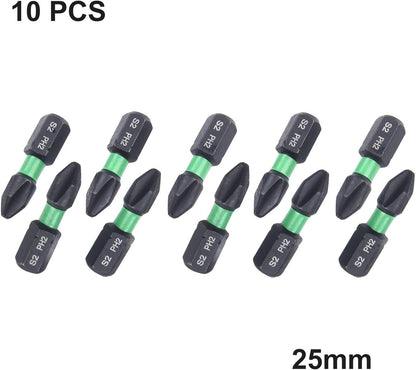 ya 26 10.21 baidi 25mm Hexagonal Handle Bit Set Strong Magnetic Premium Hand Drill Tool 10pcs-2