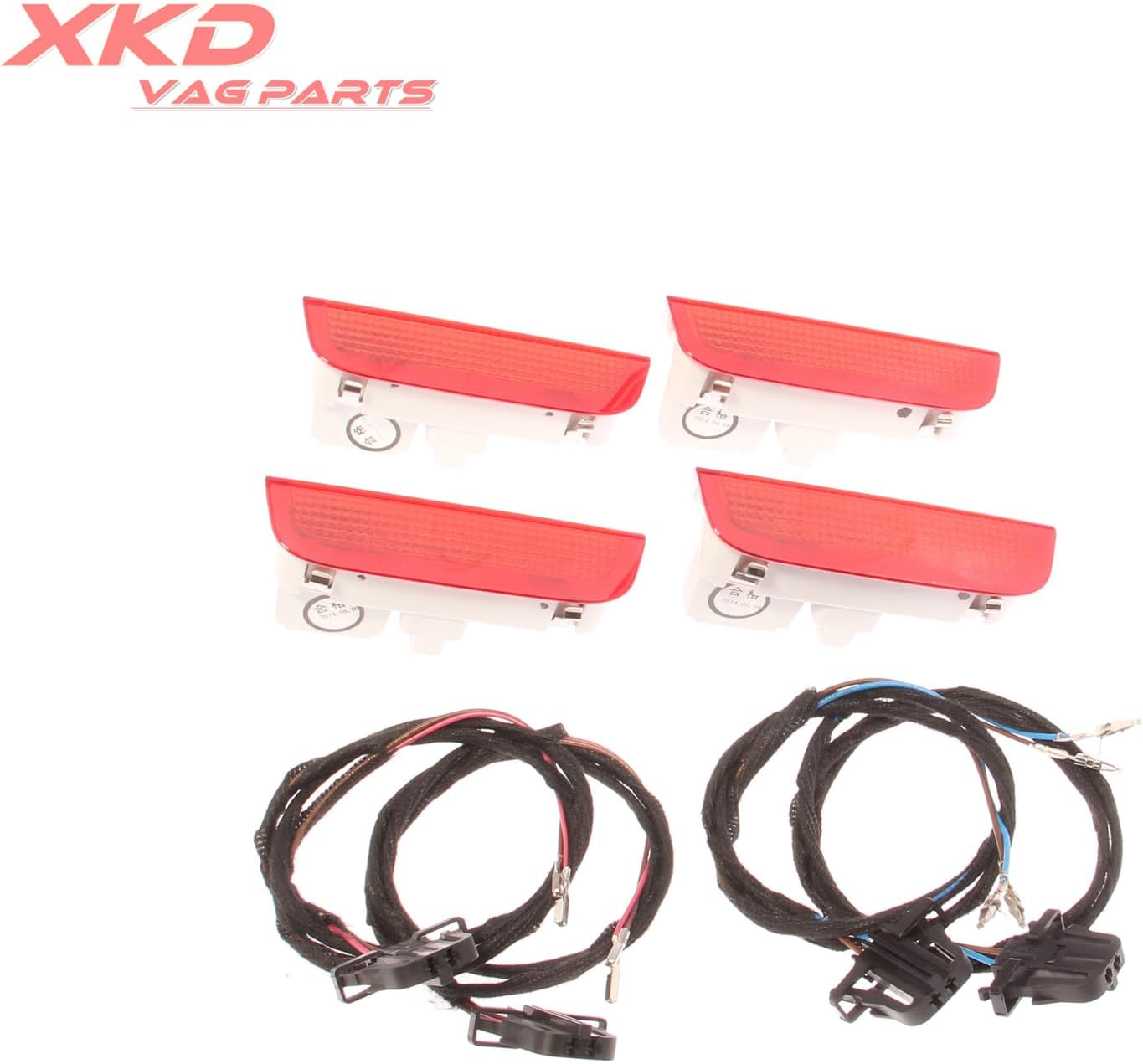 ya 4 8.24 baidi Door Warning Light w/Cable Set for VW Rabbit for JETTA for Golf MK5 MK6 for Passat B6