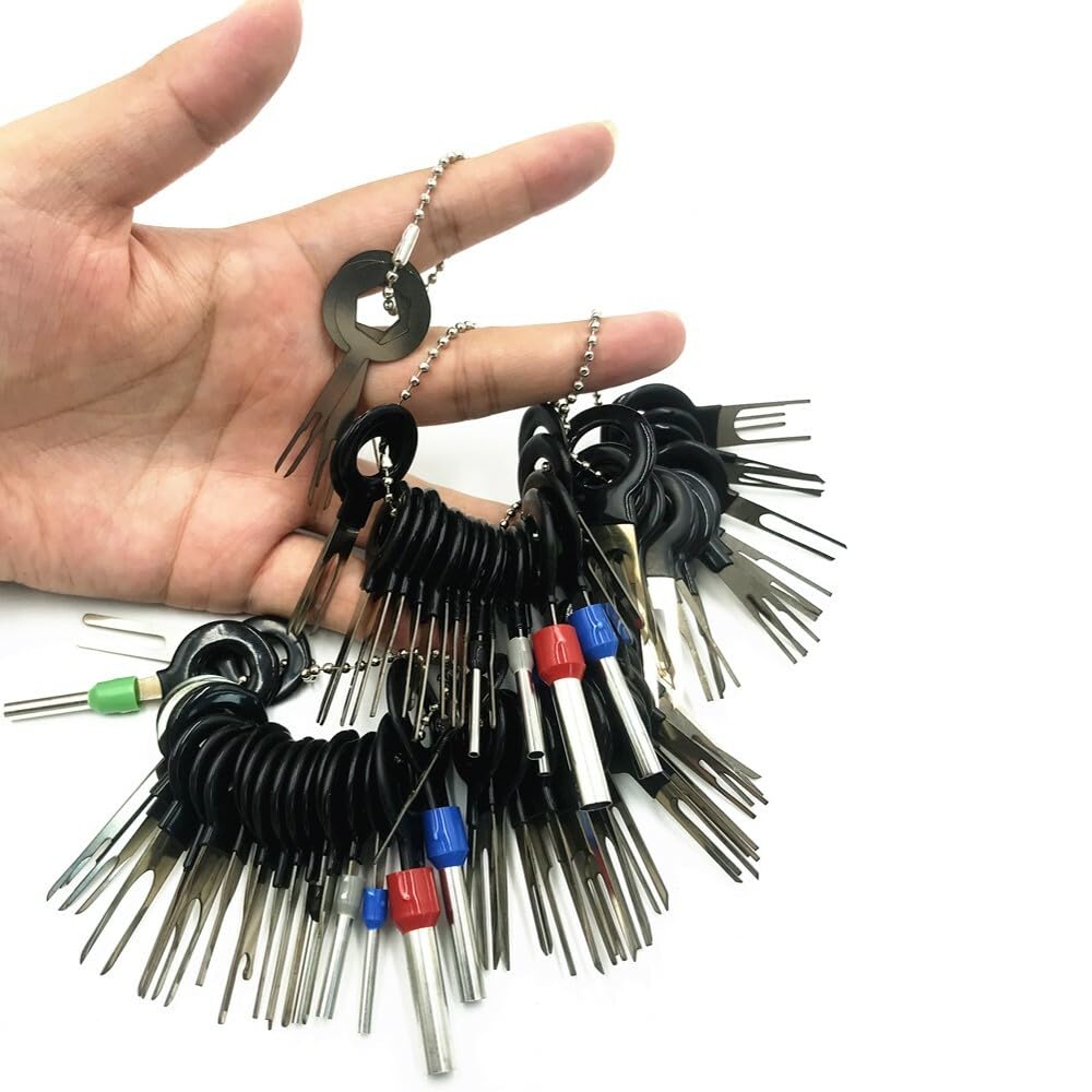 ya 6 8.14 78Pcs Wire Terminal Removal Tool Car Electrical Wiring Crimp Connector Pin Kit