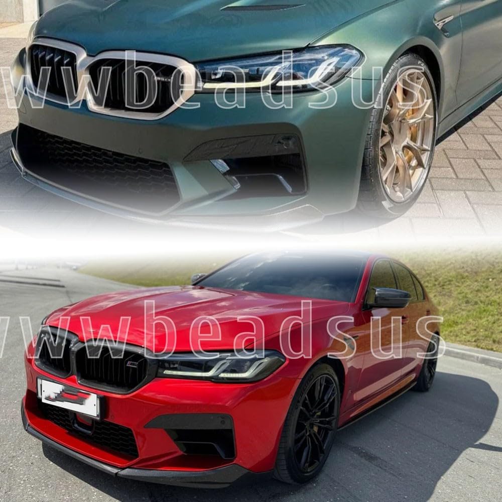 ya 2 8.15 Performance Style Carbon Fiber Front Bumper Lip Kit For 2021-2023 for BMW F90 M5 LCI