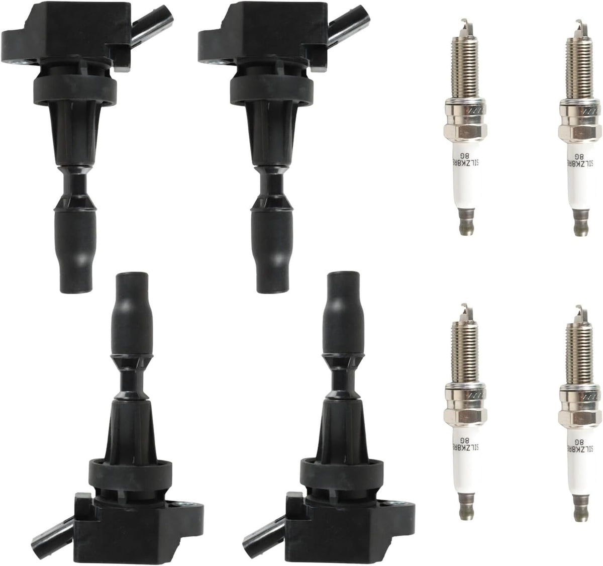 ya 9 10.24 4x Ignition Coils+ 4x Iridium Spark Plugs for 17-20 for Hyundai for Elantra 1.6L UF817