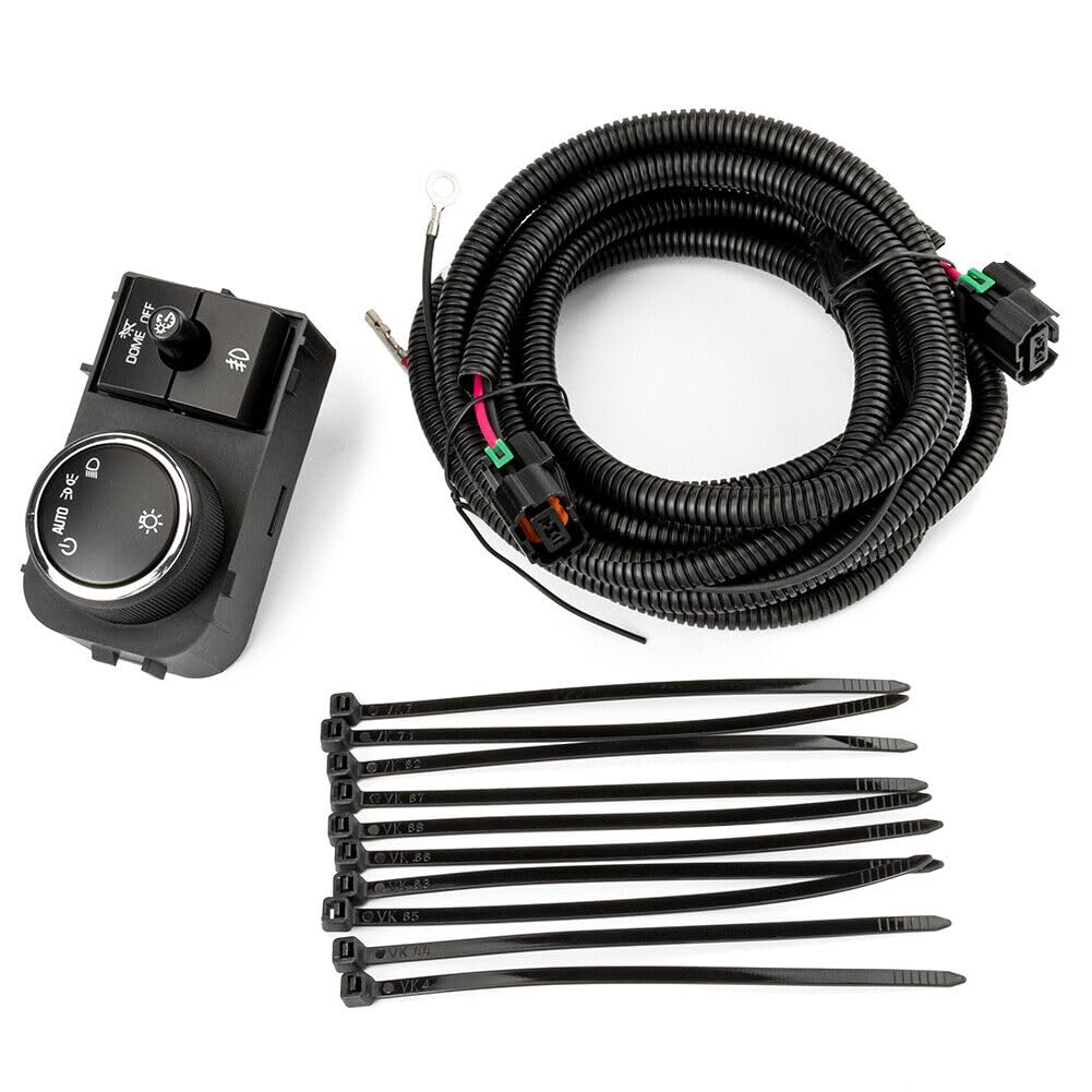 ya 4 8.10 Fog Light Wiring Harness/Switch for 07-14 for Chevrolet Silverado 07-13 GMC Sierra