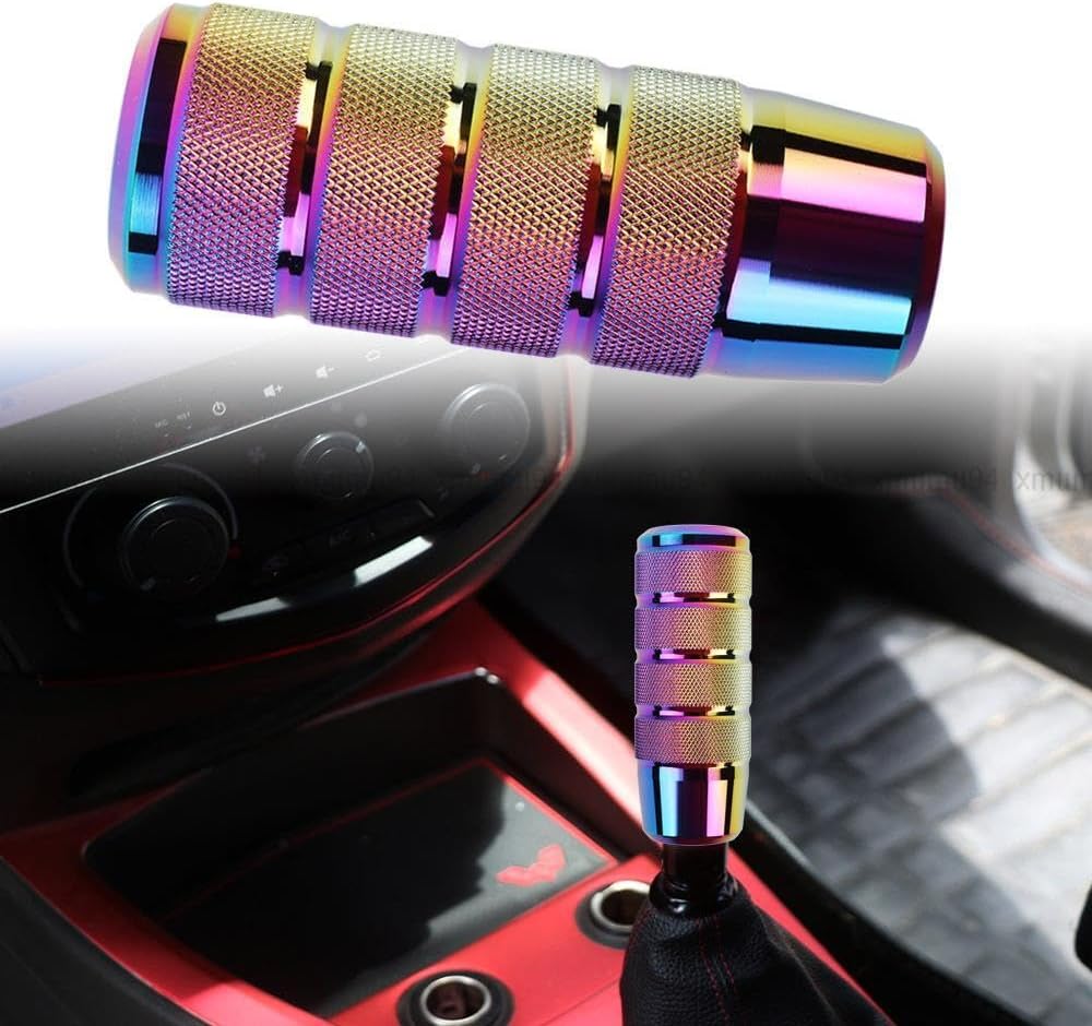 ya 4 8.24 baidi Universal JDM Black Aluminum for Manual Gear Stick Shift Knob Shifter Lever Heads