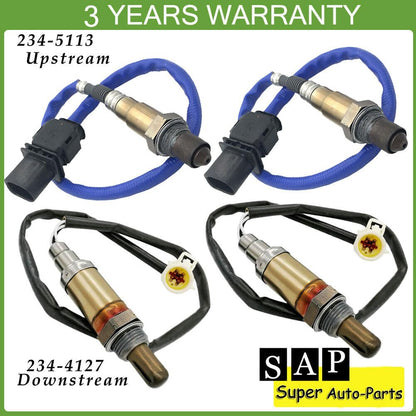 ya 4 8.8 Set of 4 Upstream & Downstream Oxygen 02 Sensor for Ford E-150 E-250 E-350 09-14