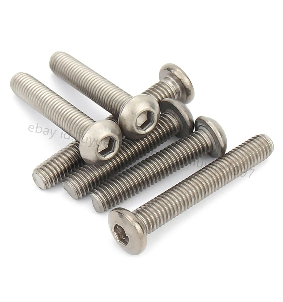 ya 16 10.20 baidi Titanium GR2 ISO7380 Hex Socket Bolts Button Head Screws M2 M2.5 M3 M4 M5 M6 M8-19